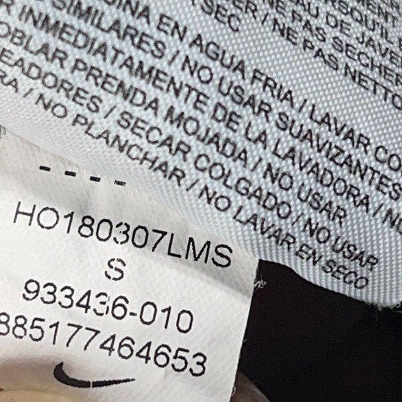 Nike Dri-FIT Pants Women Small Black Athletic Tapered 933436-010 Twist Waistband - Picture 7 of 10